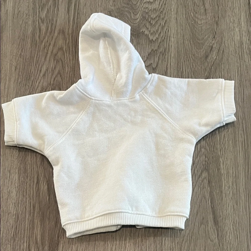 Pet  Cozy White Hoodie side M